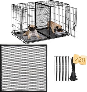 Upgraded Thickened Dog Crate Divider Panel for 24 Inch Crate, Durable Puppy Kennel Divider with Ties, Adjustable Training Accessory (Divider Only) 18 H x 16.5 W
