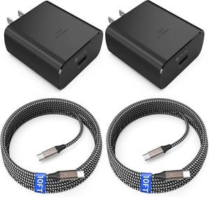 $20 45W USB-C Charger, 45 Watt Super Fast Charger Type C & 2X 10FT Type C Cord
