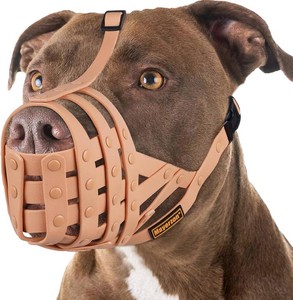 $22 Mayerzon Pitbull Dog Muzzle for Large Medium Dogs Prevent Biting Scavenging