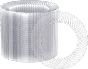 $27 FOCUSLINE 7 Inch Clear Plastic Plates, 100 Count Disposable Dessert Plates