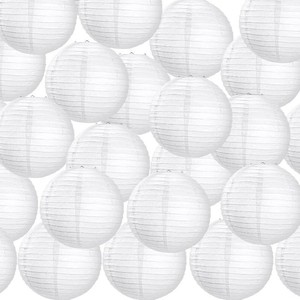 $29 Treela 30pack White Chinese Paper Lanterns for Wedding Party Decor, 12