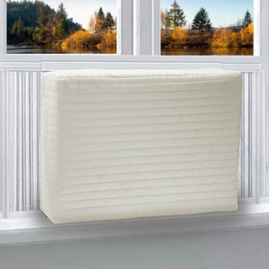 Homydom Window air Conditioner Cover Indoor,ac Covers for Inside Wall Unit 21 x15 x 3.5 inches(L x H x D),White ac Cover,Window ac Covers for Inside