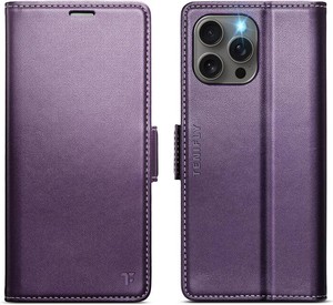 $20 for iPhone 13 Pro Case Wallet with Card Holder, Purple