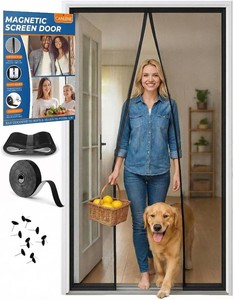 $24 Premium Magnetic Screen Door, Heavy-Duty Reinforced Mesh, Ultra-Dense Weave, Smooth Auto-Close, Pets & Kids   Hands-Free, No-Gap Seal