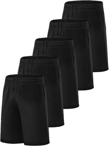 $28 5 Pack Boys Athletic Shorts Performance Basketball Shorts with Pockets Youth Kids Quick Dry Soccer Gym Shorts Size Boys XL