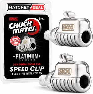 $29 Chuck Mates Platinum Locking Air Chuck Quick-Connect, Open-Flow (2-Pack)