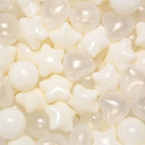 $32 STARBOLO Ball Pit Balls Star Hearts Shapes for Toddlers - 50 100 200 500 Plastic Toy Ball Pit Balls Shapes for Ball Pit, Playpen, Birthday Party, Christmas Decoration