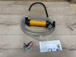Gas Siphon Pump for Gasoline, Multi-Use Fluid Transfer Pump, Oil Liquid Siphon Pumps, Fuel Siphon Tool, Multifunction Hand Inflation Pumps with Inflator Hose adapter, Needle ValveBalloon adapter