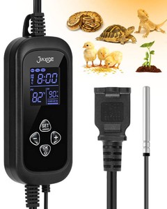 $27 450W Reptile Thermostat Controller - PID Dimming Thermostat Control with DayNight Timer for Reptile Heat Lamps, Mats, Terrariums, Seedlings & Brewing