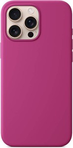 Silicone Case Compatible with iPhone 16 Pro 6.3 inches Display (Fuchsia)