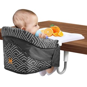 $50 MTWML Hook On High Chair with Tray, Clip On Seat Attaches to Table for Baby