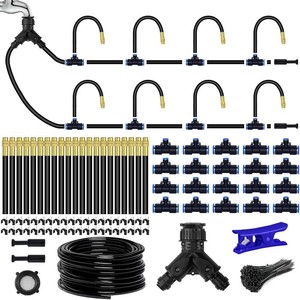 $29 98.4Ft Drip Irrigation Kit System, 360  Bendable Garden Irrigation System