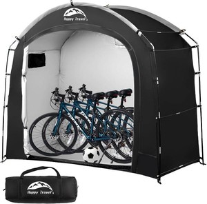 $56 Happy Travel Bike Storage Shed Tent, Waterproof Portable Bicycle Cover Shed