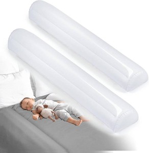 Rewondah 2-Pack Travel Bed Rails for Toddlers  Inflatable Bed Rails, Blow up Bed Rails for Kids  Toddler Bed Guard Rail for Full, Queen, King Size Beds  Portable Bed Rail for Home, Hotel Travel