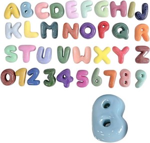 4 Inch Gypsum Letter or Number for Wall Decor, Single Alphabet or Digit for Home Decor Party Decoration Name Signs, Birthday Gifts for Boys Girls (Letter B)