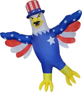 $40 Inflatable Bald Eagle Costume Independence Day Blow-up Costume for AdultHalloweenPatriotic Parade