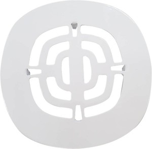 $22 Westbrass A316-50 4-12 OD Brass Snap-in Shower Strainer Grid Drain Cover, Powder Coat White