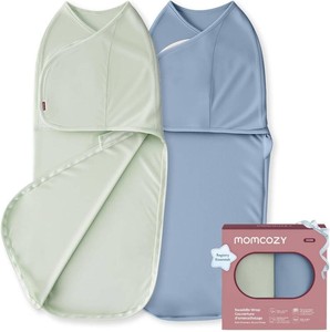 $40 Momcozy Swaddles for Newborns, Quiet Fastener Swaddle for Infant 0-3 Months