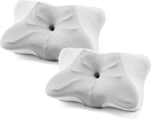 $40 Sweetcrispy Cervical Pillow for Neck Pain Relief, Cooling Memory Foam