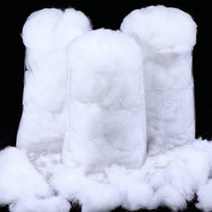 Shappy 10.58 Oz Fake Clouds Christmas Snow White Cotton Fiber Fluffy Indoor