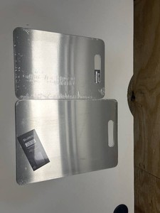 2 Pack Titanium Cutting Board,100% Pure Titanium Cutting Boards For Kitche,Easy to clean, Double-sided food-grade Cutting Board For Cutting Meats, Fruits And Vegetables,ML