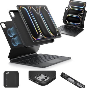 $120 ESR for iPad Pro 13 Inch Case with Keyboard M5M4,Multi-Mode Magnetic Stand