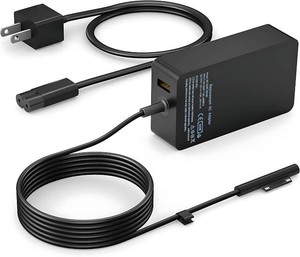 YURCIPWE Surface Pro Charger 65W, Surface Laptop Charger Compatible with Microsoft Surface Pro 11109877654X, Surface Laptop 7654, Surface Book 32, Surface Go 321 with 8.8ft Power Cord