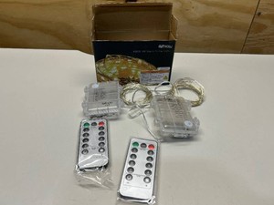 2 x Fairy Lights Battery Operated, 8 Mode 50 LEDs Remote & Timer Warm White