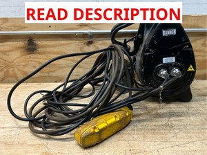 Bannon Compact Electric Cable Hoist, 1100-Lb. Capacity, 95ft. Lift, 110 Volts, 1 Phase #54293 Msrp $1,299.99