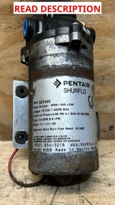 PENTAIR SHURFLO 8009-543-236 Auto-Demand 12V Spraying Diaphragm Pump, 1.8GPM, Viton Valves, Santoprene Diaphragm, 60PSI, 38 NPT-F Port, Single-Pack