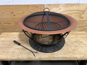 Outdoor Expressions 30 In. Coppertone Round Steel Fire Pit