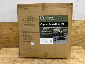 Outdoor Expressions 30 In. Coppertone Round Steel Fire Pit