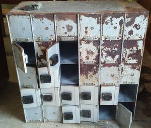 Vintage Safety Deposit Boxes and Keys from National Bank in Barnesville