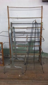 Vintage Floor Display Stands and More (4), Wooden Drying Racks
