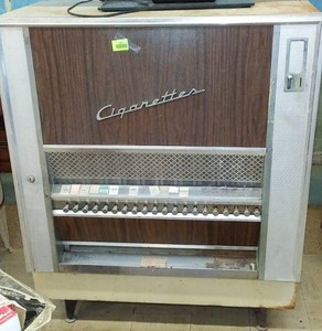 Vintage Cigarette Machine from Nelson Gas Station in Barnesville