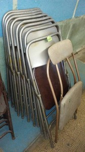 Vintage Samsonite Metal Folding Chairs (8) and More