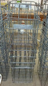 Vintage Metal Egg Crates (6)