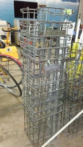 Vintage Metal Egg Crates (10)