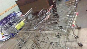 Vintage Shopping Carts (6) Piggly Wiggly and More.