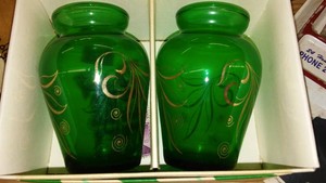 Vintage Dcor, Assorted Anchor Hocking Vases (2)