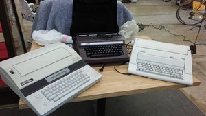 Vintage Electric Typewriters (3) Mark 18, International 500 and Brother 3800