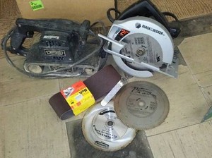 Black & Decker Skil Saw and Craftsman Belt Sander