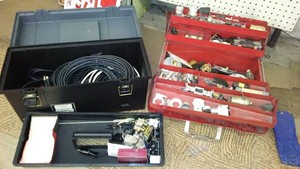 Toolboxes (2), Metal and Plastic
