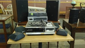 Vintage Panasonic Stereo System with Turntable, Cassette and AMFM, Model SE-1160D