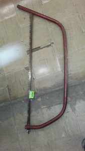 Vintage Two-Person Crosscut Buck Saw with Tubular Metal Frame