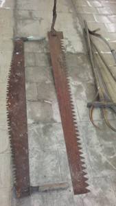Vintage One-Man Crosscut Saws (2)