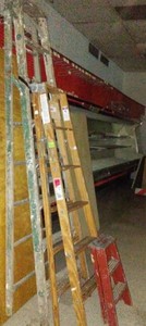 Aluminum Ladder and Assorted Ladders (4)