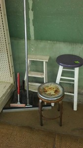 Vintage Stools (2), Step Stool and More