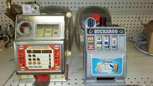 Vintage Countertop Coin-Operated Vending Machines (2)