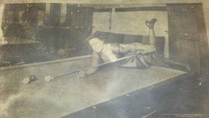 Vintage Miss Cue Billiards Wall Dcor